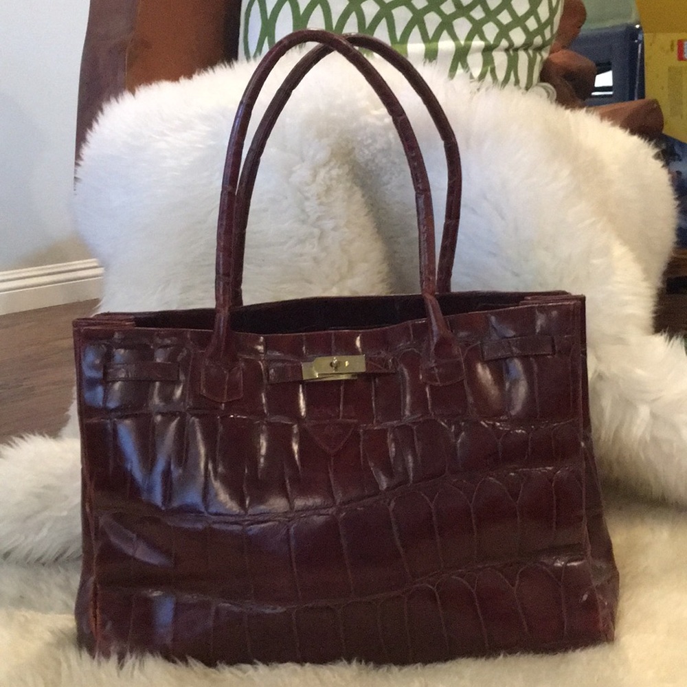 Vintage UK Brand JOOP! Large Tote Bag Leather